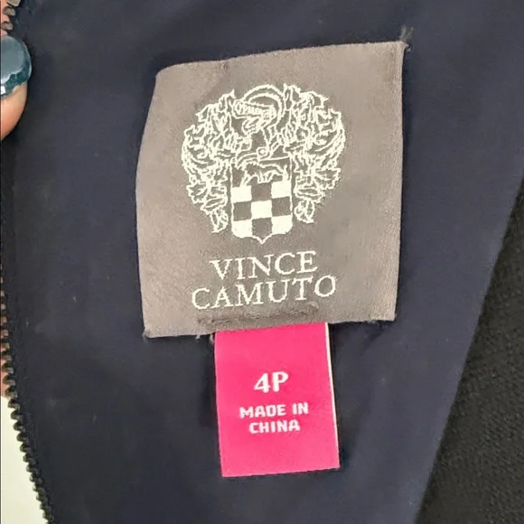 Flawless Vince Camuto Navy Lace Long Sleeve Dress - Picture 9 of 10